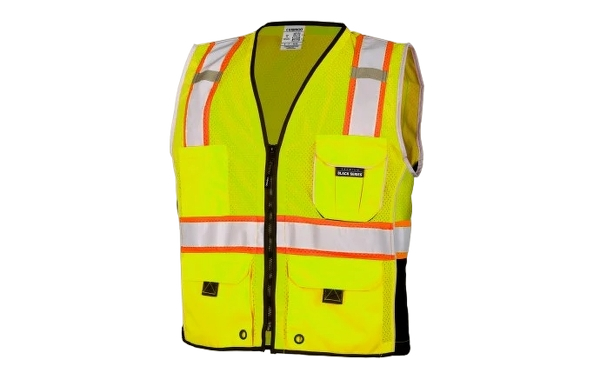 kishigo-mens-heavy-duty-vest-yellow-left-workwear-wearhouse-work-boots-apparel-safety-gear
