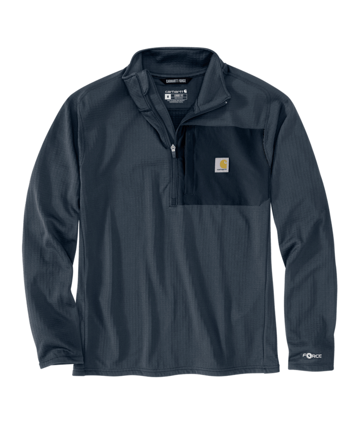 Carhartt Men's Force® Relaxed Fit Mock Neck Half-Zip Fleece-Lined Shirt