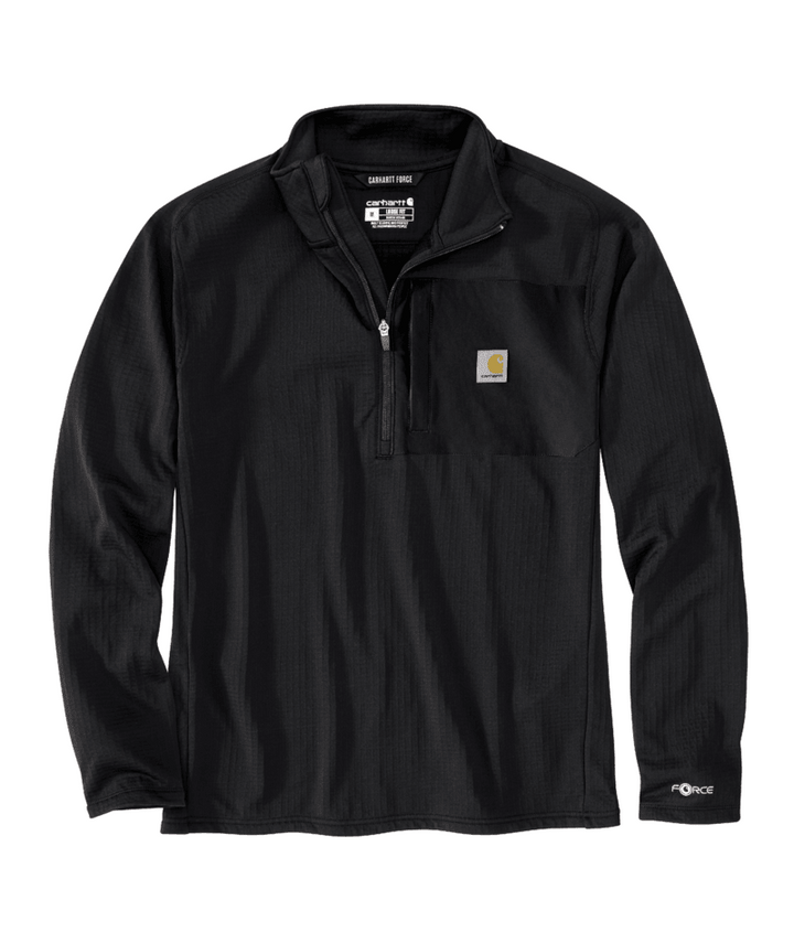Carhartt Men's Force® Relaxed Fit Mock Neck Half-Zip Fleece-Lined Shirt