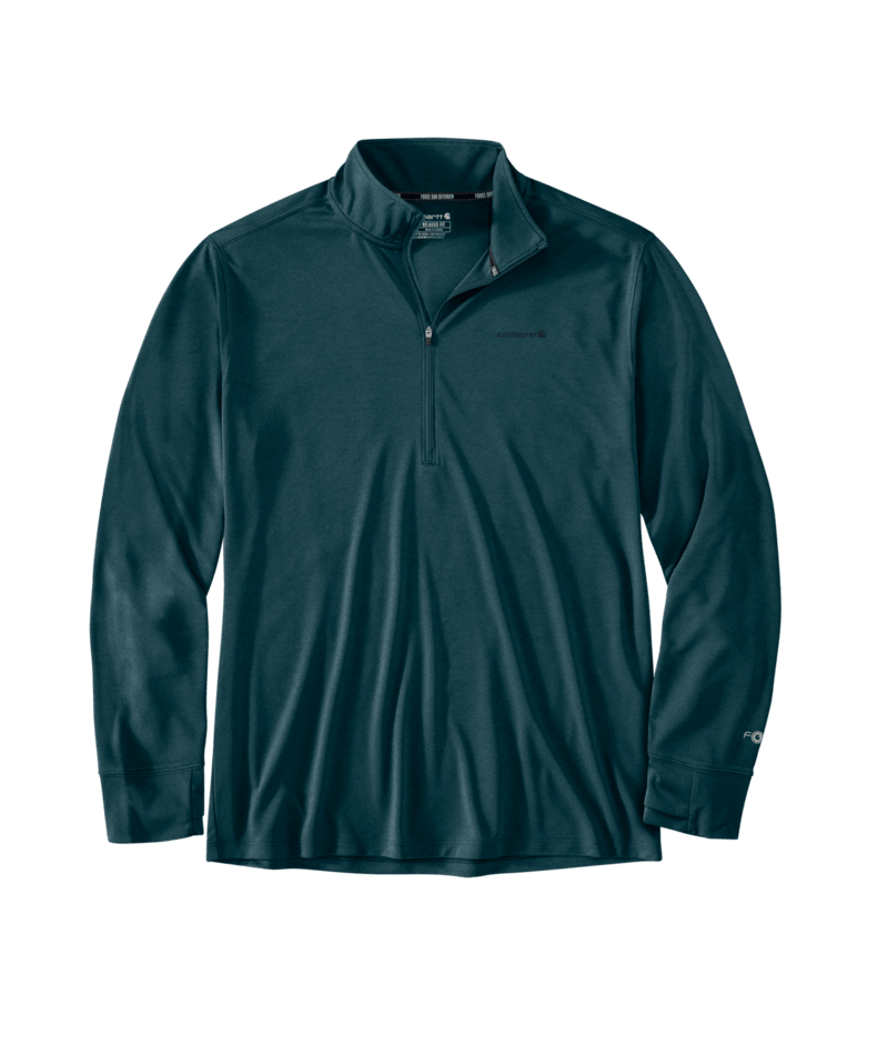 Carhartt Men's Force Sun Defender Long-Sleeve Half-Zip Shirt
