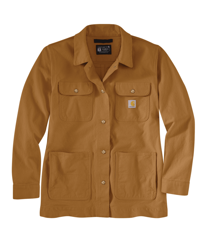 Carhartt Women's Rugged Flex® Loose Fit Canvas Chore Coat - 1 Warm Rating