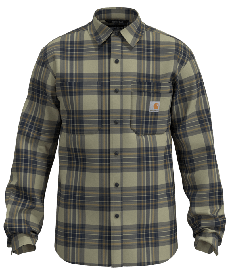 Carhartt Men's Rugged Flex™ Relaxed Fit Midweight Flannel Long-Sleeve Plaid Shirt