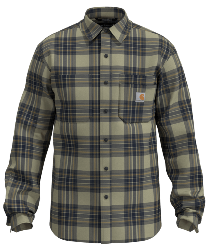 Carhartt Men's Rugged Flex™ Relaxed Fit Midweight Flannel Long-Sleeve Plaid Shirt