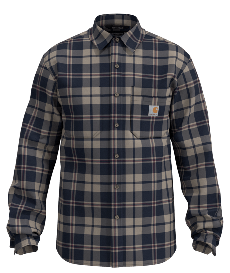 Carhartt Men's Rugged Flex™ Relaxed Fit Midweight Flannel Long-Sleeve Plaid Shirt