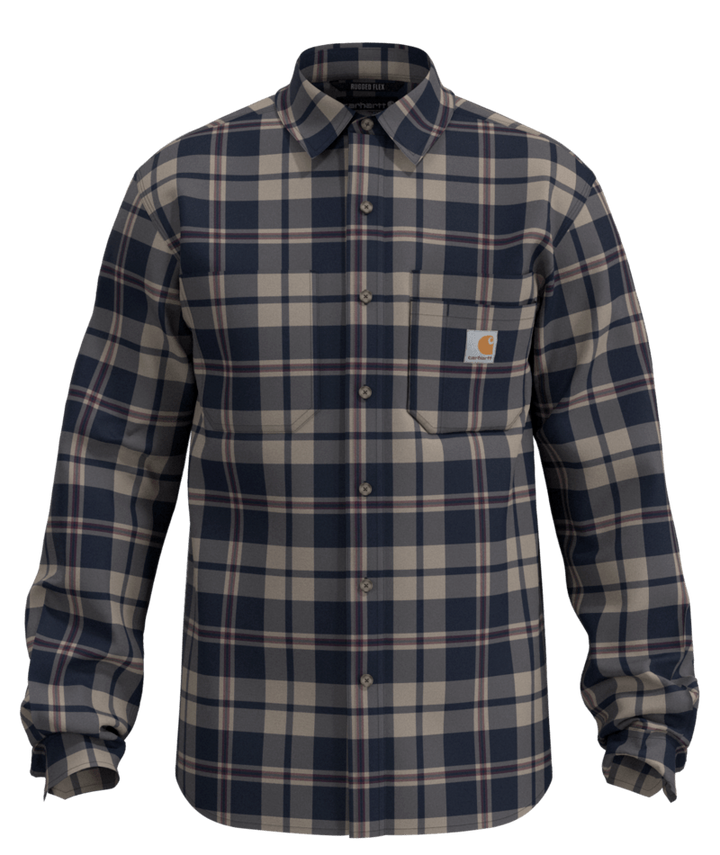 Carhartt Men's Rugged Flex™ Relaxed Fit Midweight Flannel Long-Sleeve Plaid Shirt