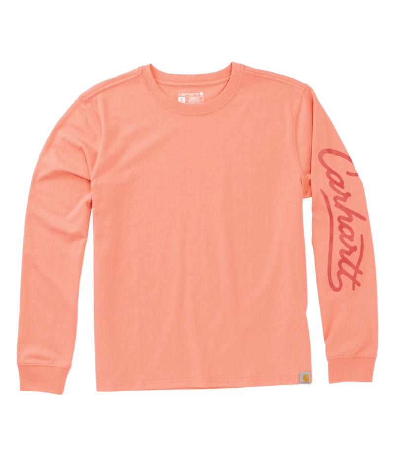Carhartt Women's Irvine Loose Long-Sleeve Logo T-Shirt