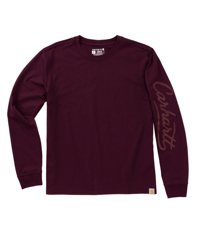 Carhartt Women's Irvine Loose Long-Sleeve Logo T-Shirt