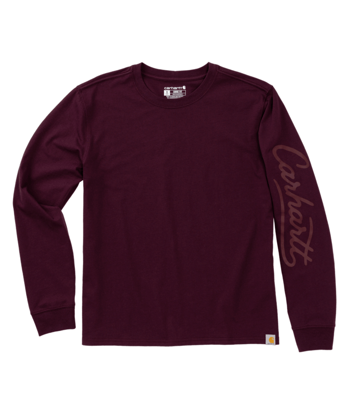 Carhartt Women's Irvine Loose Long-Sleeve Logo T-Shirt
