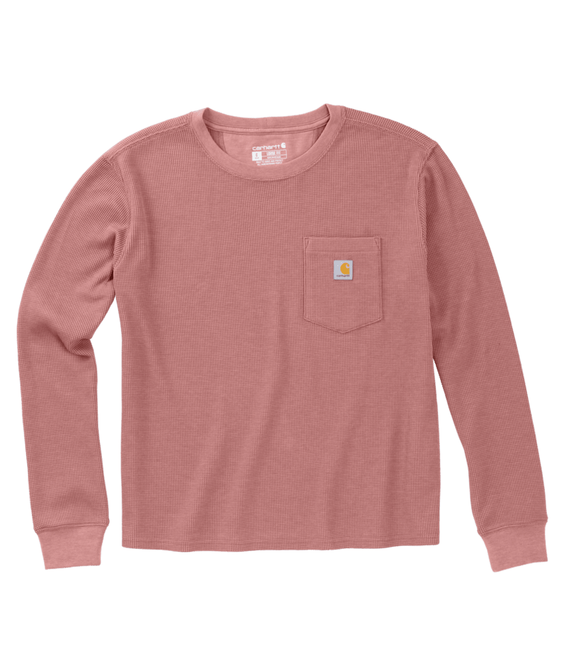 Carhartt Women's Waffle Knit Loose Long-Sleeve T-Shirt