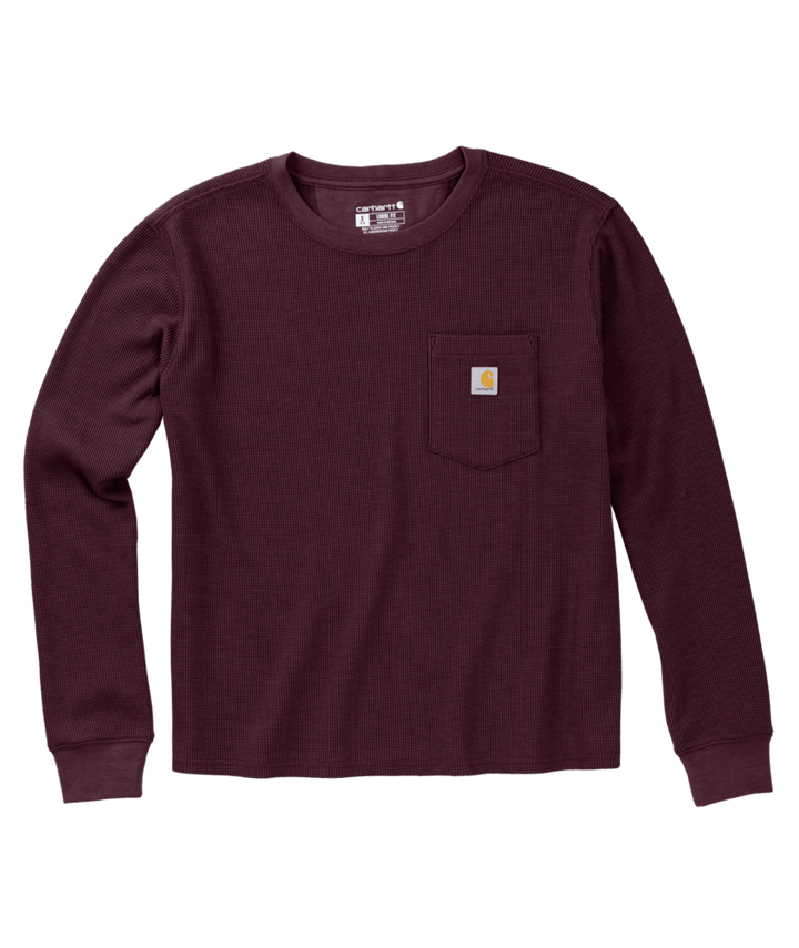 Carhartt Women's Waffle Knit Loose Long-Sleeve T-Shirt