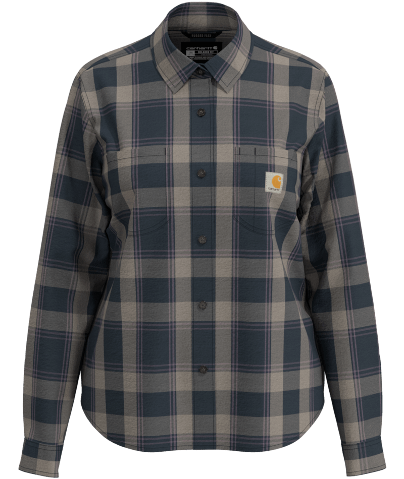 Carhartt Women's Hamilton Relaxed Long-Sleeve Plaid Shirt