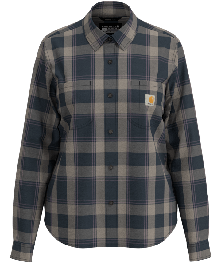 Carhartt Women's Hamilton Relaxed Long-Sleeve Plaid Shirt