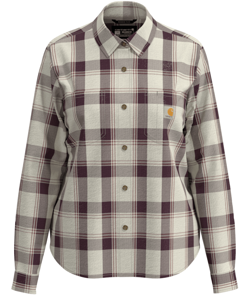 Carhartt Women's Hamilton Relaxed Long-Sleeve Plaid Shirt