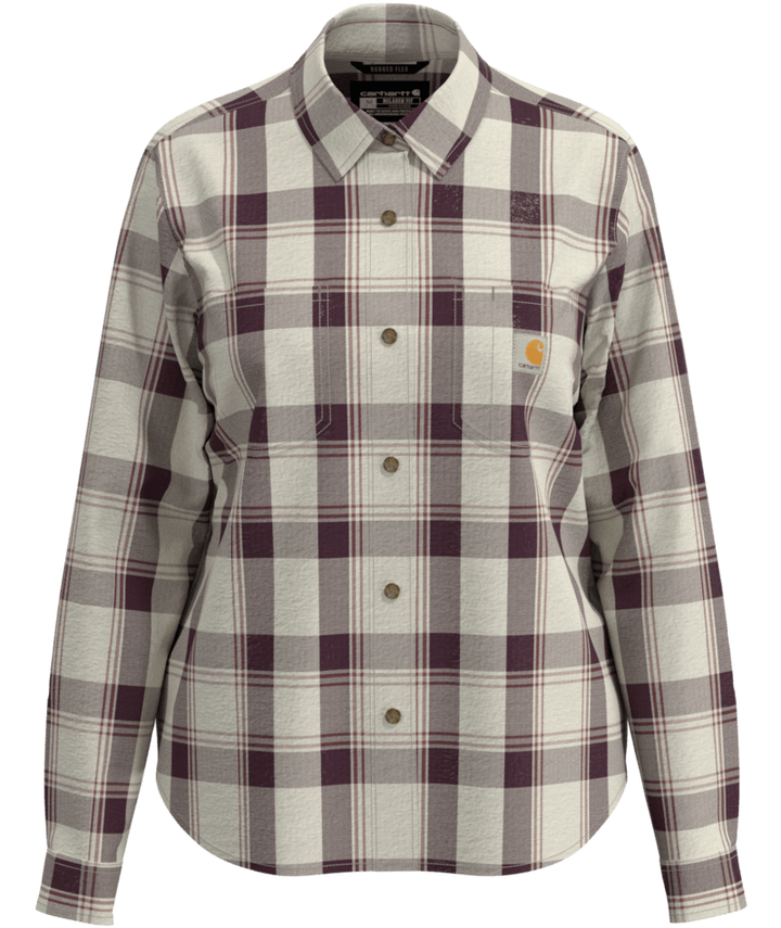 Carhartt Women's Hamilton Relaxed Long-Sleeve Plaid Shirt