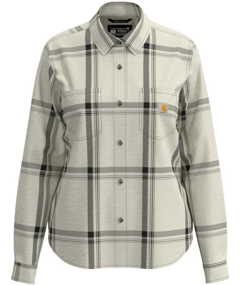 Carhartt Women's Hamilton Relaxed Long-Sleeve Plaid Shirt