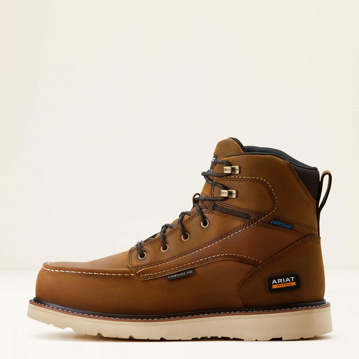 Ariat Men's Rebar Wedge Moc Toe 6" Waterproof Composite Toe