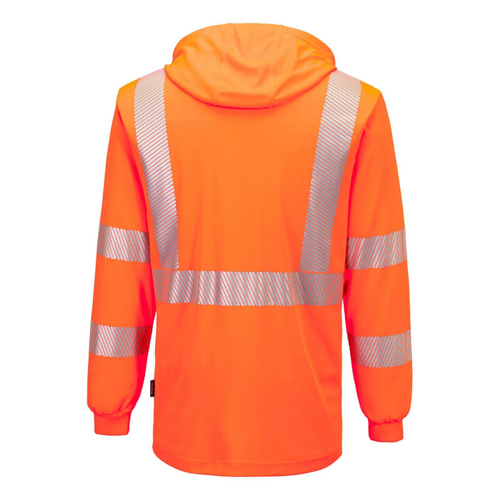 Portwest Hi-Vis Lightweight Hooded T-shirt L/S