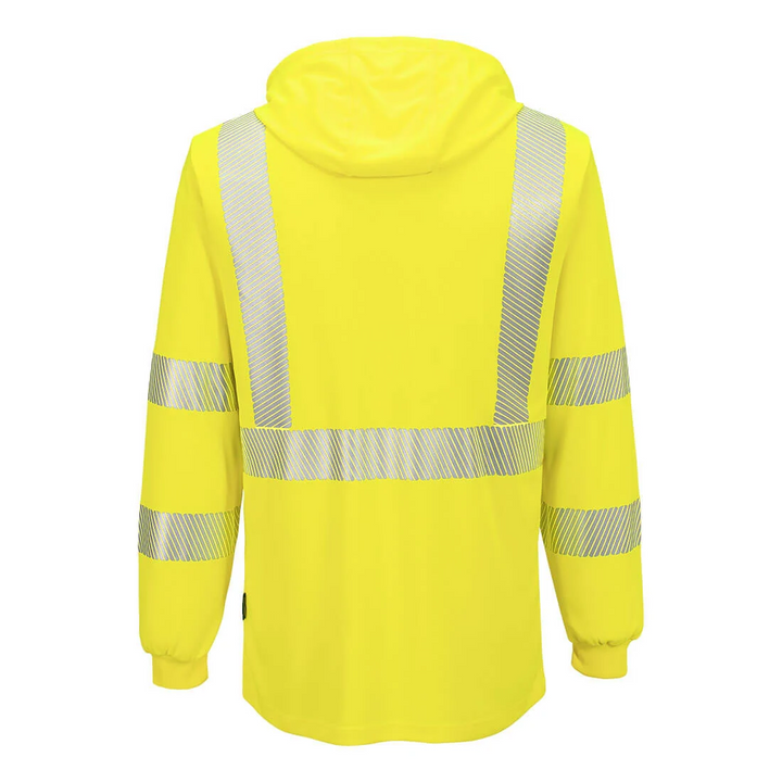 Portwest Hi-Vis Lightweight Hooded T-shirt L/S