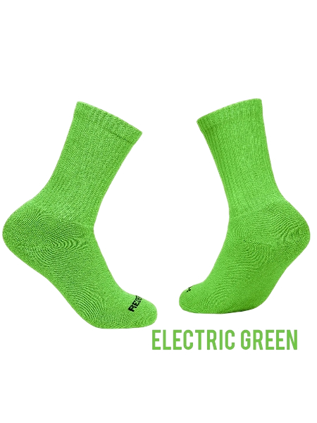 redback-everyday-bamboo-crew-sock-mens-electric-green-workwear-wearhouse-work-boots-apparel-safety-gear
