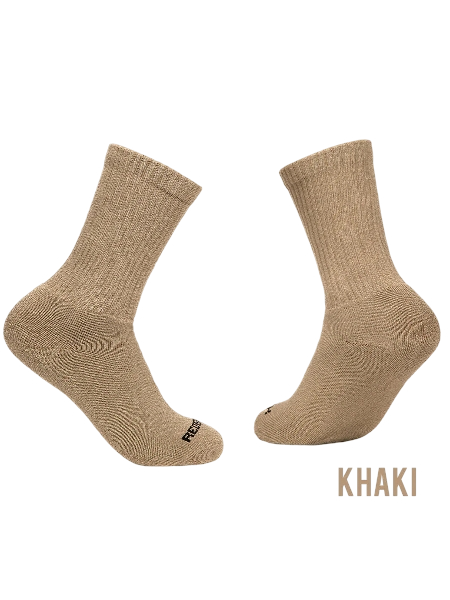 redback-everyday-bamboo-crew-sock-mens-khaki-workwear-wearhouse-work-boots-apparel-safety-gear

