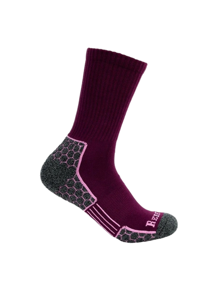 redback-womens-hex-elite-crew-sock-plum-workwear-wearhouse-work-boots-apparel-safety-gear
