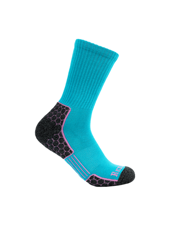 redback-womens-hex-elite-crew-sock-teal-workwear-wearhouse-work-boots-apparel-safety-gear
