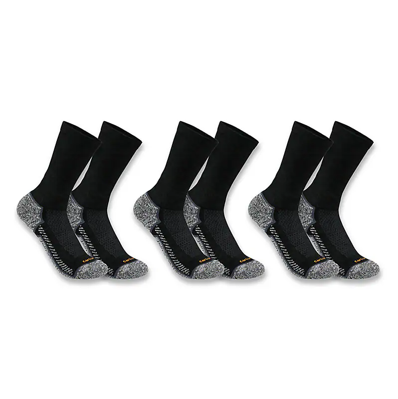 Carhartt Women's Force Midweight Crew Sock 3 Pack