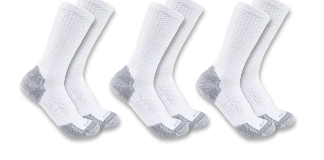 Carhartt Midweight  Cotton Blend Crew Sock 3 Pack