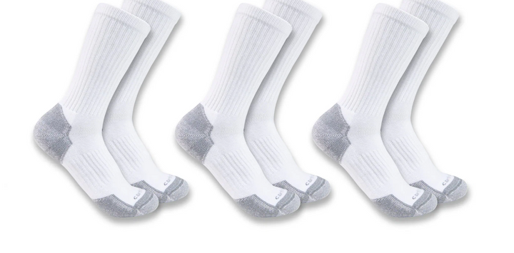 Carhartt Midweight  Cotton Blend Crew Sock 3 Pack