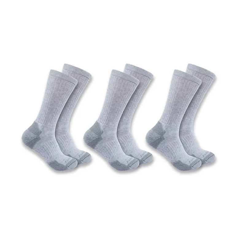 Carhartt Midweight  Cotton Blend Crew Sock 3 Pack