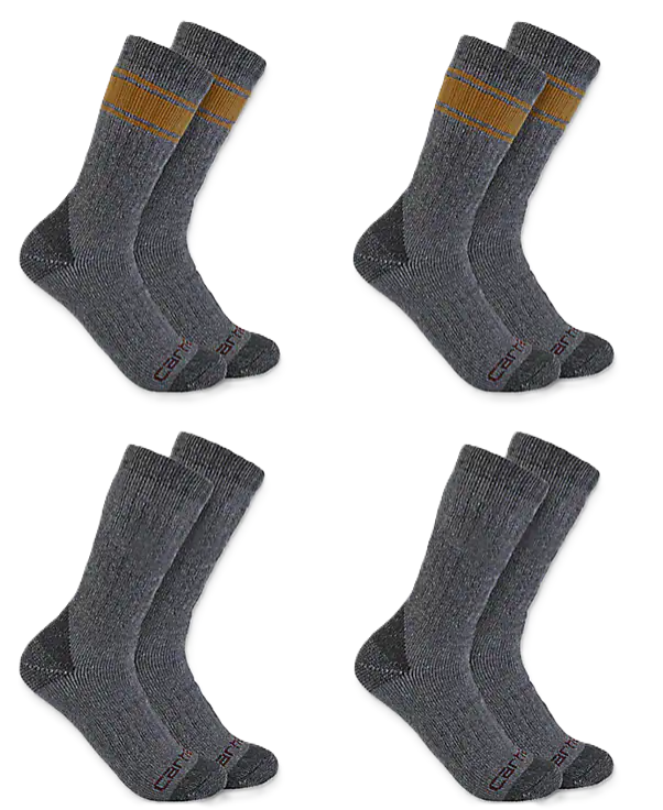 Carhartt Heavyweight Crew Sock 4 Pack