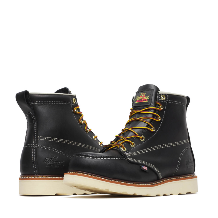 Thorogood American Heritage 6" Black Moc Toe