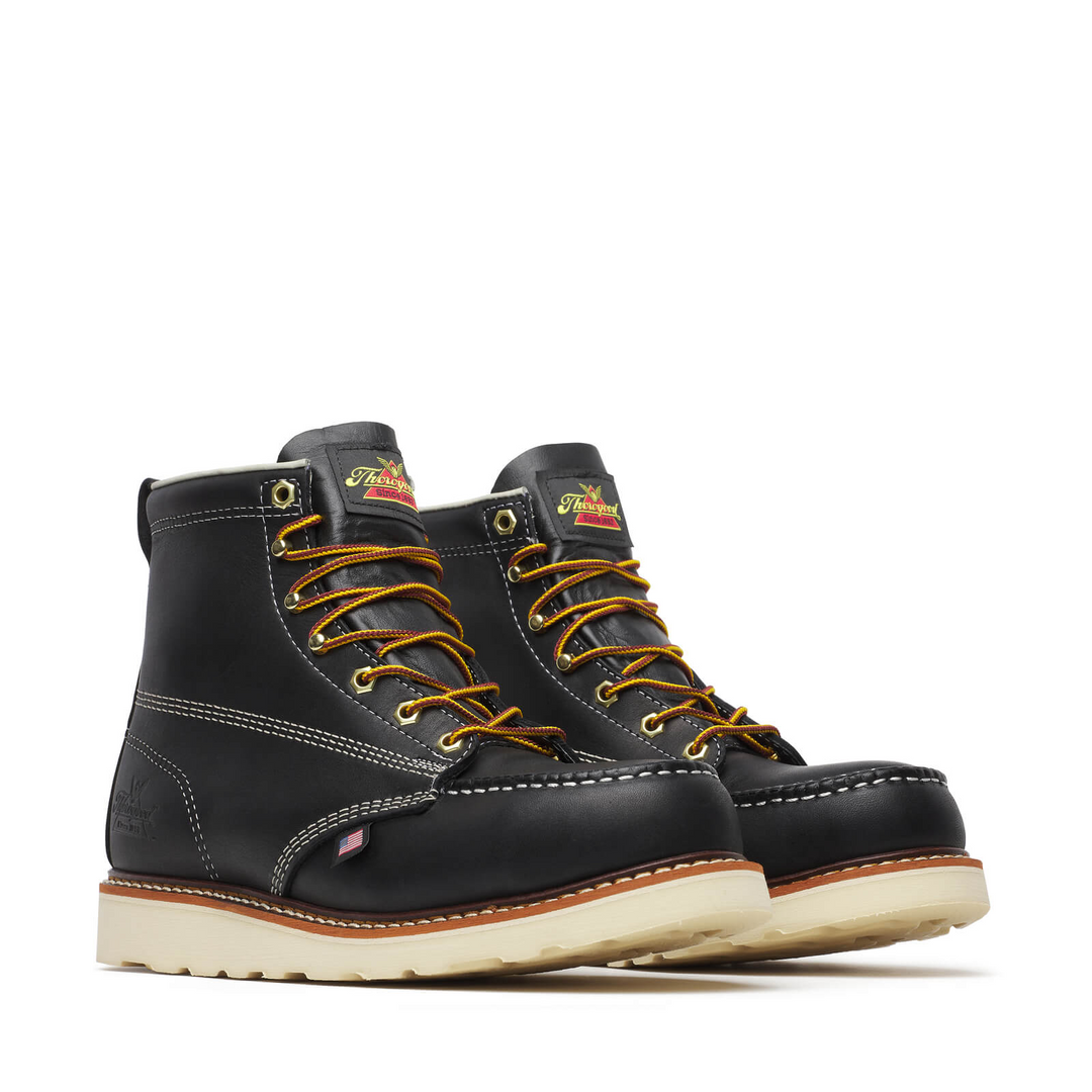 Thorogood American Heritage 6" Black Moc Toe