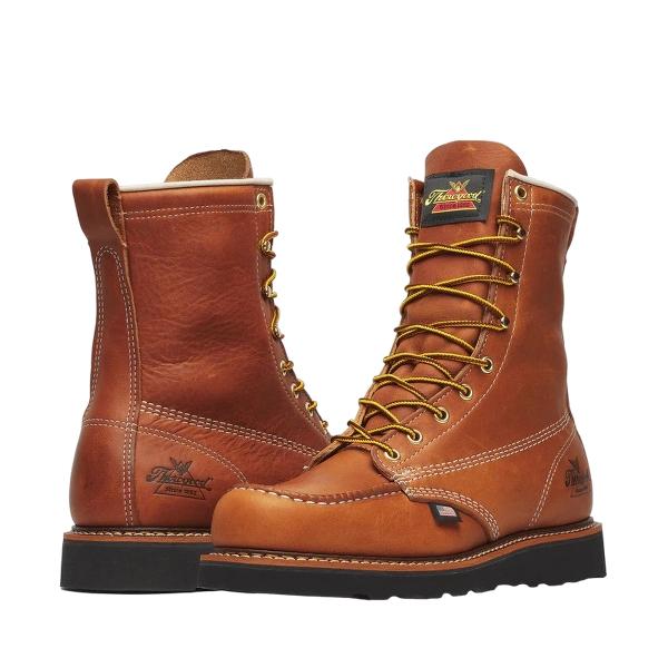 thorogood-mens-american-heritage-8-tobacco-moc-toe-blk-wedge-pair-reverse-workwear-wearhouse-work-boots-apparel-safety-gear
