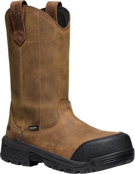 KEEN Women's Evanston Pull-On Waterproof Boot (Carbon Toe)