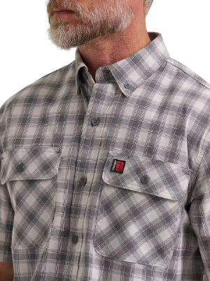 wrangler-mens-riggs-workwear-foreman-plaid-work-shirt-grey-cloud-neckline-workwear-wearhouse-work-boots-apparel-safety-gear
