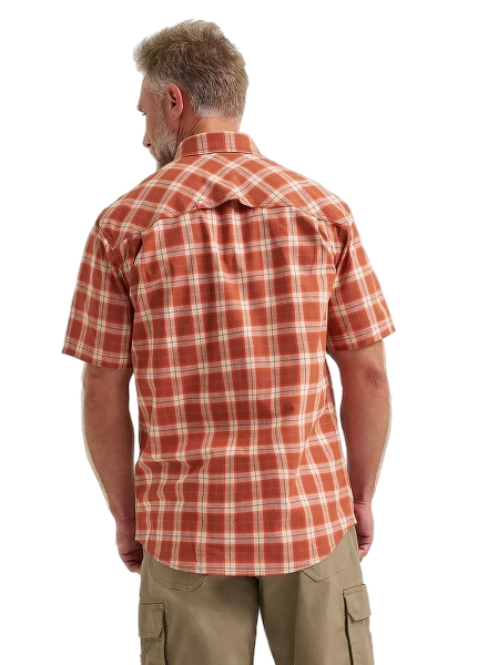 wrangler-mens-riggs-workwear-foreman-plaid-work-shirt-rust-back-workwear-wearhouse-work-boots-apparel-safety-gear
